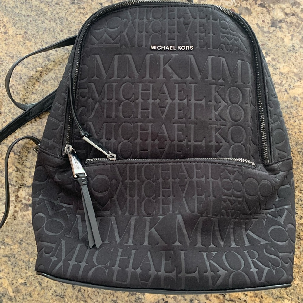Black Michael Kors Backpack